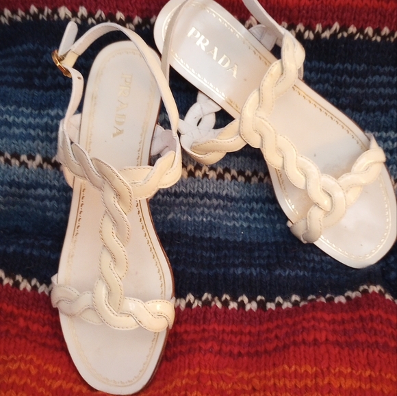 Prada patent t-strap sandals 10 - Picture 1 of 7